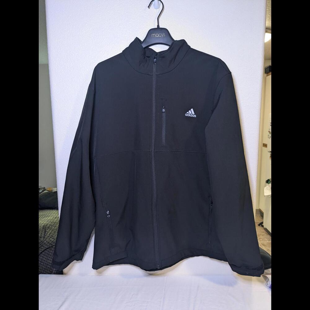 Adidas Golf Men's 2XL Black Lightweight Jacket Excellent Condition